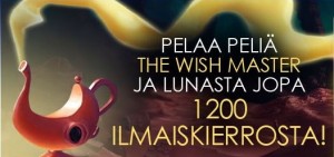 CasinoEuro Kerää 1200 Ilmaiskierrosta Wish Master Peliin